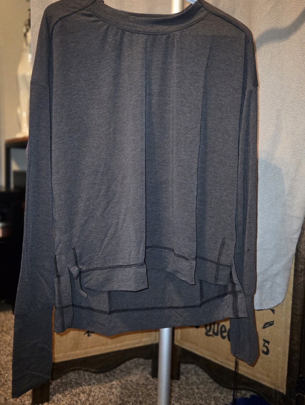 Ladies Crossover Long Sleeve Top